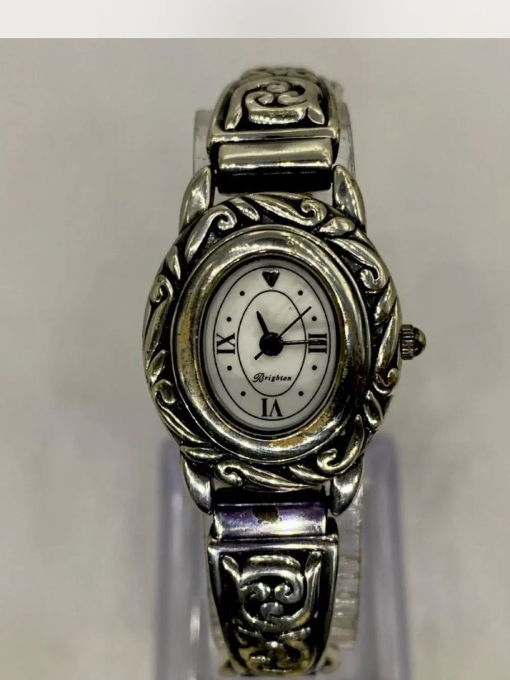 *** Brighton ^^^ Silver Ornate Oval Women's Watch *** Luxury ***